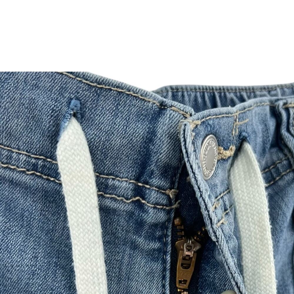 Judy Blue Ain't Worried Denim Joggers Jeans Pants Medium Wash Blue Plus Size 16W - Picture 4 of 12